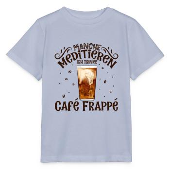 Meditieren und Café Frappé - Stanley/Stella Kinder T-Shirt MINI CREATOR  - Lavendel-Violett - Vorne - Braiden (125cm)