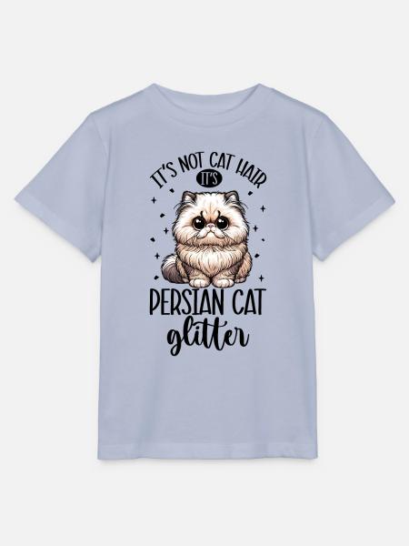 Katzen Glitzer - Perserkatze - Stanley/Stella Kinder T-Shirt MINI CREATOR  - Lavendel-Violett