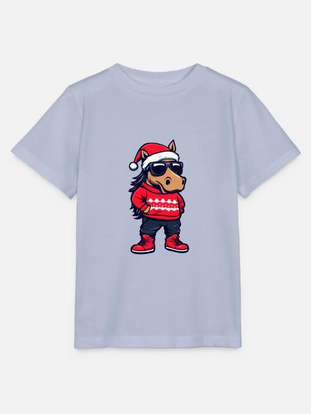 Pferd Weihnachten X-Mas - Stanley/Stella Kinder T-Shirt MINI CREATOR - Lavendel-Violett