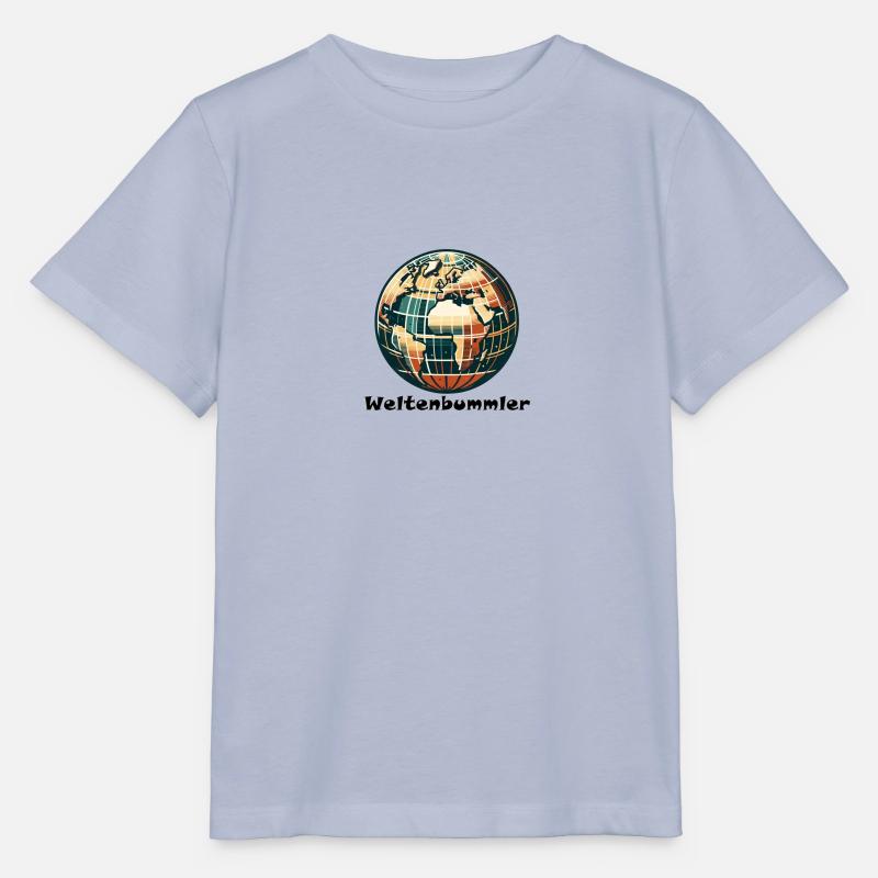 Globe-trotter - T-shirt bio MINI CREATOR Stanley/Stella Enfant - lavande-violet