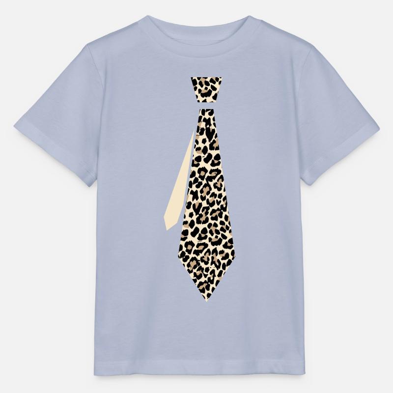 Cravate Léopard - T-shirt bio MINI CREATOR Stanley/Stella Enfant - lavande-violet
