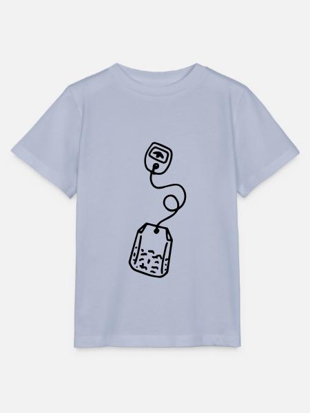 Teebeutel Tee Teetasse Teetrinker Tea Tealover - Stanley/Stella Kinder T-Shirt MINI CREATOR  - Lavendel-Violett