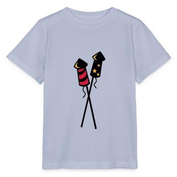 Fusées de feux d'artifice du nouvel an - Feu d'artifice du nouvel an - T-shirt bio MINI CREATOR Stanley/Stella Enfant - lavande-violet - Devant - Braiden (125cm)
