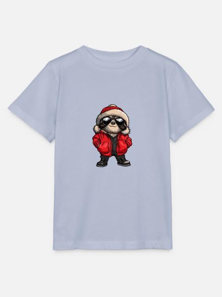 Faultier Winter - Stanley/Stella Kinder T-Shirt MINI CREATOR - Lavendel-Violett