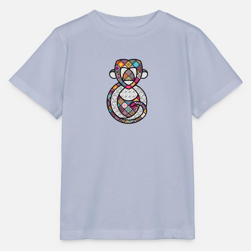 SINGE PSYCHEDELIQUE / THE PSYCHEDELIC MONKEY - Stanley/Stella MINI CREATOR Kids’ T-Shirt - lavender-violet