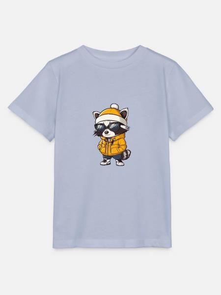 Waschbär Winter - Stanley/Stella Kinder T-Shirt MINI CREATOR - Lavendel-Violett