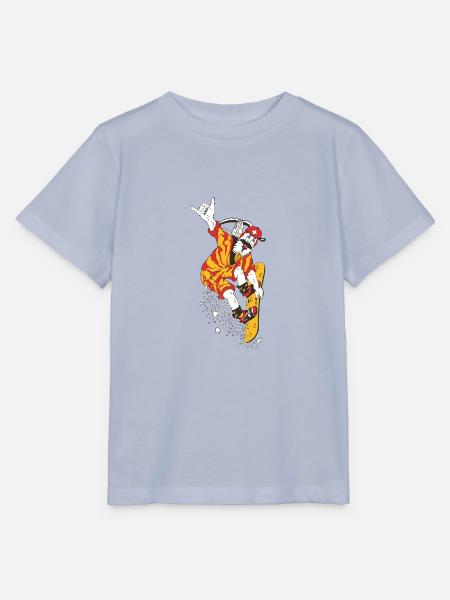 Snowboard, Natur, Wiltsch, Haslital, Schweiz - Stanley/Stella Kinder T-Shirt MINI CREATOR - Lavendel-Violett