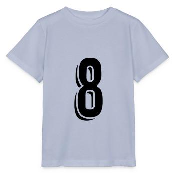 Trikotnummer 8 - Stanley/Stella Kinder T-Shirt MINI CREATOR  - Lavendel-Violett - Vorne - Braiden (125cm)