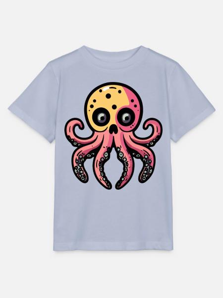 Oktopus Halloween Tier - Stanley/Stella Kinder T-Shirt MINI CREATOR - Lavendel-Violett