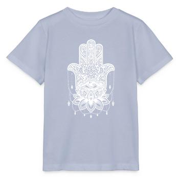 hamsa hindu shiva bouddha om goa psychédélique - T-shirt bio MINI CREATOR Stanley/Stella Enfant - lavande-violet - Devant - Braiden (125cm)