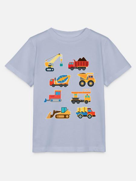Bagger Baustelle Kinder Geschenkidee - Stanley/Stella Kinder T-Shirt MINI CREATOR  - Lavendel-Violett