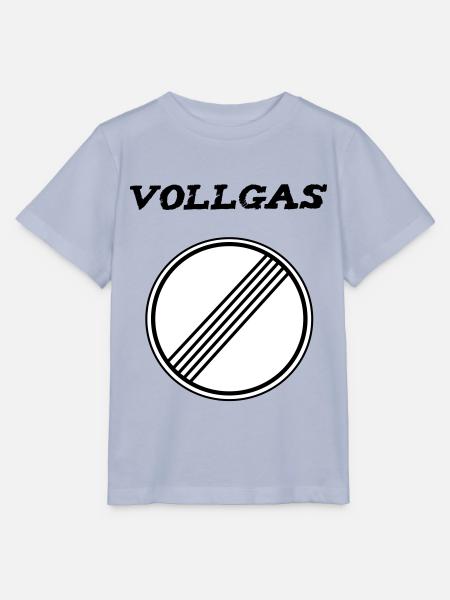 Vollgas Verkehrschild T-Shirt - Stanley/Stella Kinder T-Shirt MINI CREATOR - Lavendel-Violett