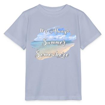 It's Always Summer Somewhere - Stanley/Stella MINI CREATOR Kids’ T-Shirt - lavender-violet - Front - Braiden (125cm)