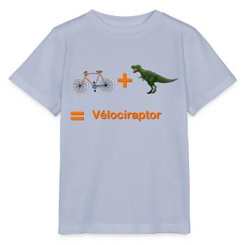 Velociraptor - Stanley/Stella MINI CREATOR Kids’ T-Shirt - lavender-violet - Front - Braiden (125cm)