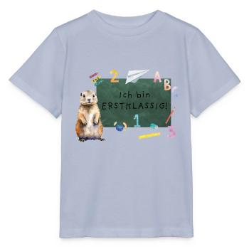 Schulanfang Murmeltier - Stanley/Stella Kinder T-Shirt MINI CREATOR  - Lavendel-Violett - Vorne - Braiden (125cm)