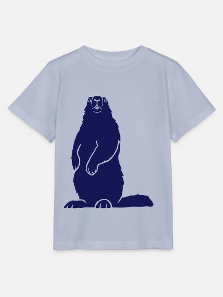 Murmeltier Alpen Alps Berge Groundhog Erdhörnchen - Stanley/Stella Kinder T-Shirt MINI CREATOR - Lavendel-Violett