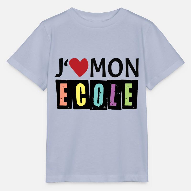 J aime mon école - T-shirt bio MINI CREATOR Stanley/Stella Enfant - lavande-violet