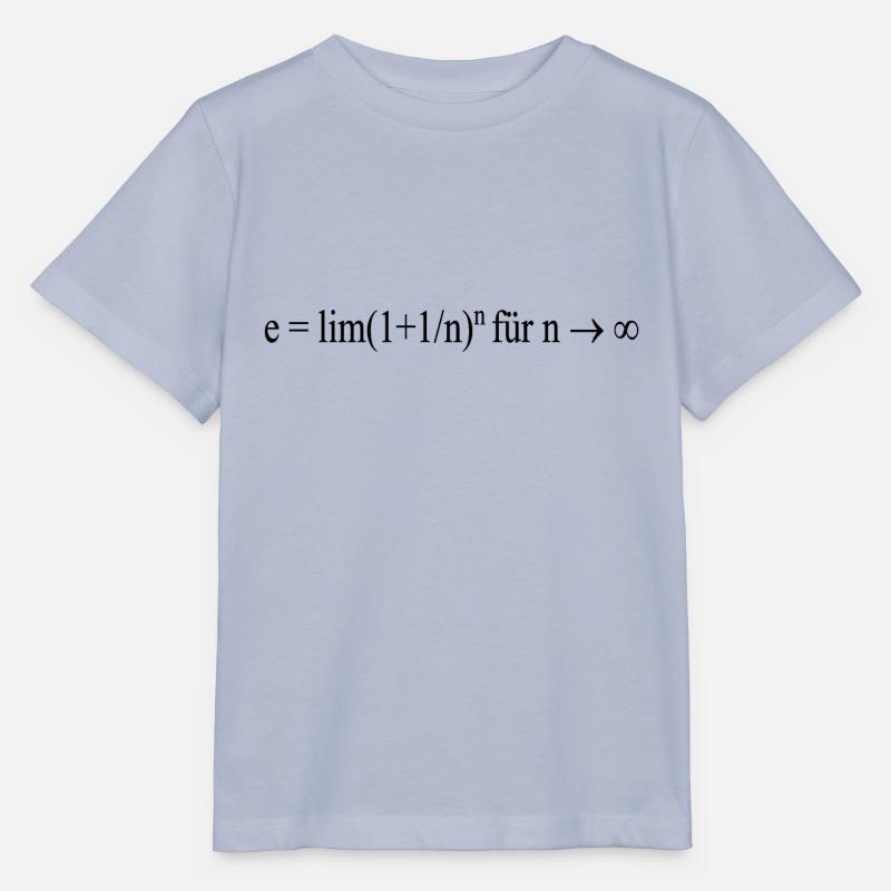 Équation de formule mathématique e = lim(1+1/n)n pour n - T-shirt bio MINI CREATOR Stanley/Stella Enfant - lavande-violet
