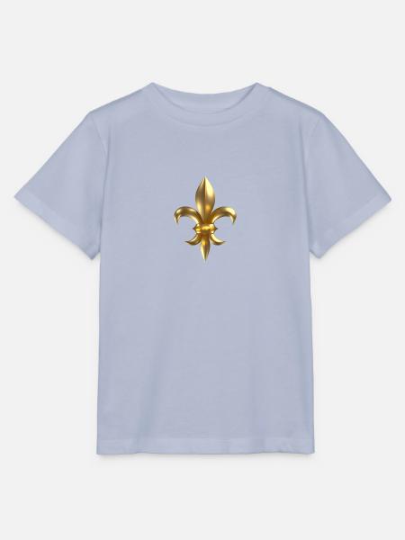 Fleur de Lys / Fleur de Lis 3D Gold Look - Stanley/Stella MINI CREATOR Kids’ T-Shirt - lavender-violet