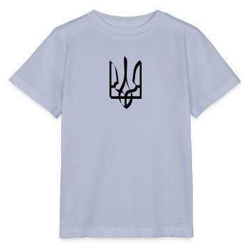 Ukraine Wappen Schattenwurf Symbol Dreizack - Stanley/Stella Kinder T-Shirt MINI CREATOR  - Lavendel-Violett - Vorne - Braiden (125cm)