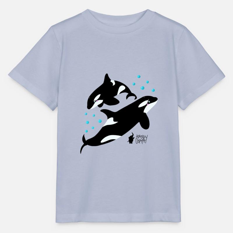 Orques dans la mer - T-shirt bio MINI CREATOR Stanley/Stella Enfant - lavande-violet