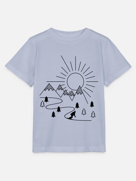 snowboarder - Stanley/Stella Kinder T-Shirt MINI CREATOR  - Lavendel-Violett