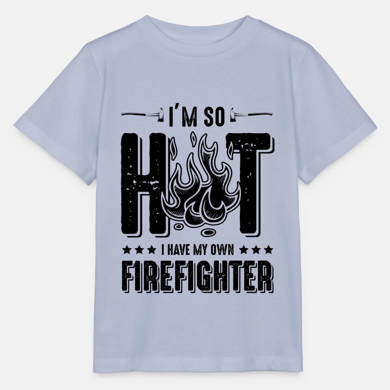 firefighter pompier hot - T-shirt bio MINI CREATOR Stanley/Stella Enfant - lavande-violet