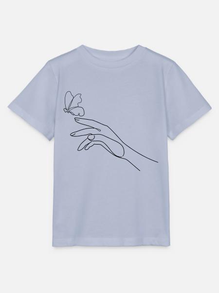 Hand Butterfly - Stanley/Stella Kinder T-Shirt MINI CREATOR  - Lavendel-Violett