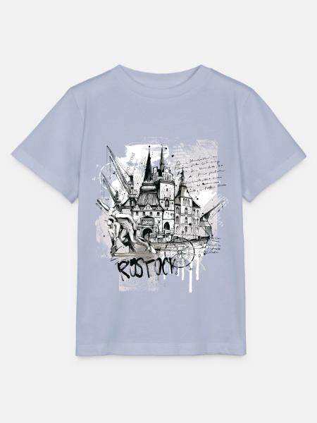 Rostock Collage - Stanley/Stella Kinder T-Shirt MINI CREATOR - Lavendel-Violett