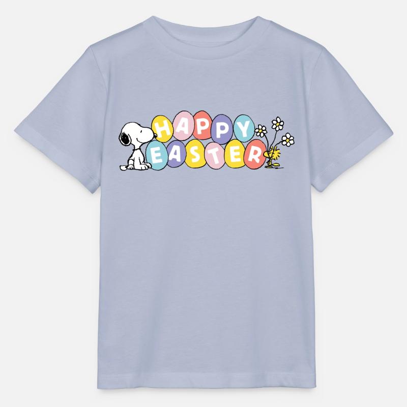 Peanuts Snoopy Happy Easter Ostern - Stanley/Stella Kinder T-Shirt MINI CREATOR  - Lavendel-Violett