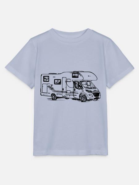 Wohnmobil Alkoven Camping Camper schwarz - Stanley/Stella Kinder T-Shirt MINI CREATOR - Lavendel-Violett