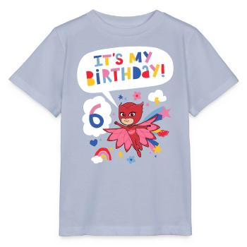 PJ Masks Owlette Birthday Design For 6th Birthday - Stanley/Stella MINI CREATOR Kids’ T-Shirt - lavender-violet - Front - Braiden (125cm)