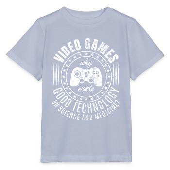 Retro Videospiele Spruch - Klassische Videospiele - Stanley/Stella Kinder T-Shirt MINI CREATOR  - Lavendel-Violett - Vorne - Braiden (125cm)
