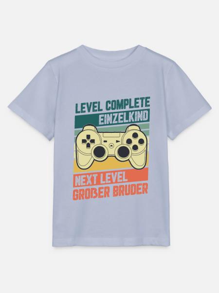 Level Complete Einzelkind Bruder Geburt Geschenk - Stanley/Stella Kinder T-Shirt MINI CREATOR - Lavendel-Violett