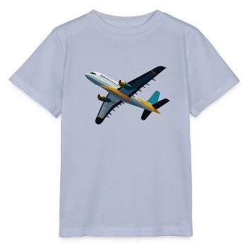 Passagierflugzeug - Stanley/Stella Kinder T-Shirt MINI CREATOR  - Lavendel-Violett - Vorne - Braiden (125cm)