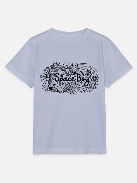 Space Boy - Stanley/Stella Kinder T-Shirt MINI CREATOR - Lavendel-Violett