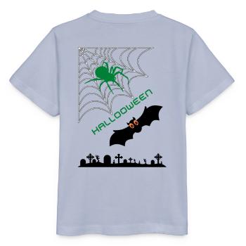 MASO - Spinne und Fledermaus HALLOOWEEN MARBOSSTA - Stanley/Stella Kinder T-Shirt MINI CREATOR  - Lavendel-Violett - Hinten - Braiden (125cm)