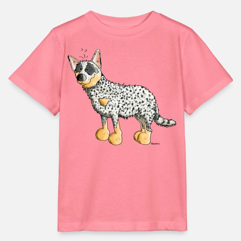 Drôle Bouvier Australien - Australian Cattle Dog - T-shirt bio MINI CREATOR Stanley/Stella Enfant - rose 
