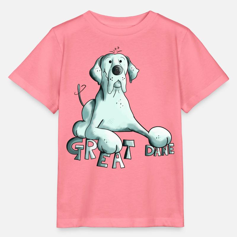 Niedliche Deutsche Dogge - Stanley/Stella Kinder T-Shirt MINI CREATOR  - Pink 