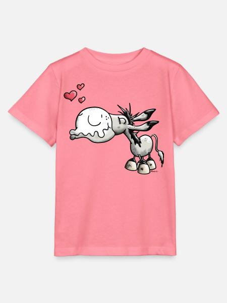 Es ist knutsch Esel Zeit - Stanley/Stella Kinder T-Shirt MINI CREATOR - Pink