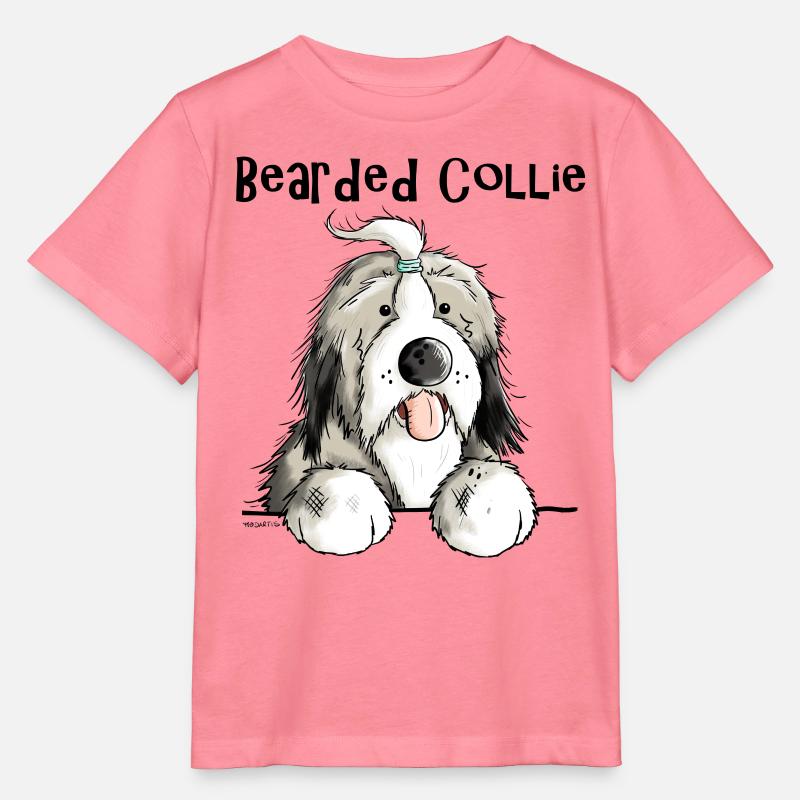 Mignon Bearded Collie - T-shirt bio MINI CREATOR Stanley/Stella Enfant - rose 