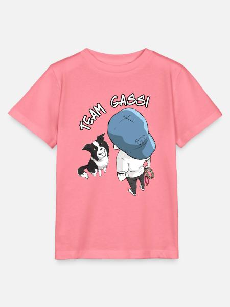 Team Gassi Cartoon Design - Stanley/Stella Kinder T-Shirt MINI CREATOR - Pink