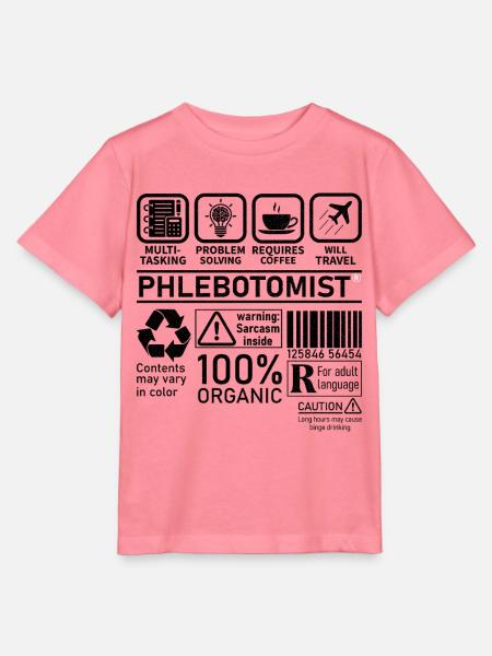 Phlebotomist multi tasking problem solving - Stanley/Stella Kinder T-Shirt MINI CREATOR - Pink