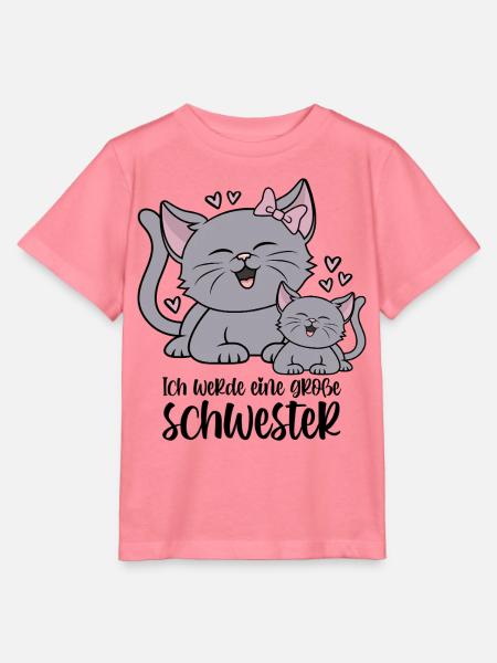 Ich werde eine große Schwester Katze Katzen Kinder - Stanley/Stella Kinder T-Shirt MINI CREATOR  - Pink 