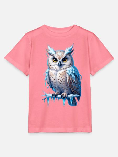 Frostige Eulenmajestät - Stanley/Stella Kinder T-Shirt MINI CREATOR  - Pink 