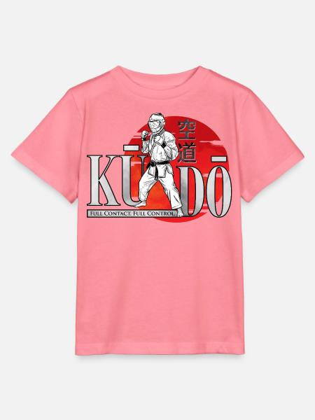 Kudo-Kämpfer-Stehendes-Design - Stanley/Stella Kinder T-Shirt MINI CREATOR - Pink