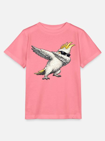 Dabbing Nymphensittich - Stanley/Stella Kinder T-Shirt MINI CREATOR - Pink