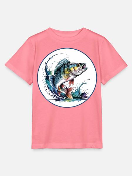 Barsch Angeln - Stanley/Stella Kinder T-Shirt MINI CREATOR  - Pink 