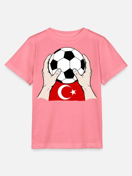 Türkischer Fußball Türkei - Stanley/Stella Kinder T-Shirt MINI CREATOR - Pink