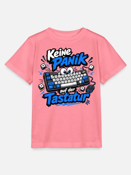 Keine Panik auf der Tastatur - Stanley/Stella Kinder T-Shirt MINI CREATOR  - Pink 